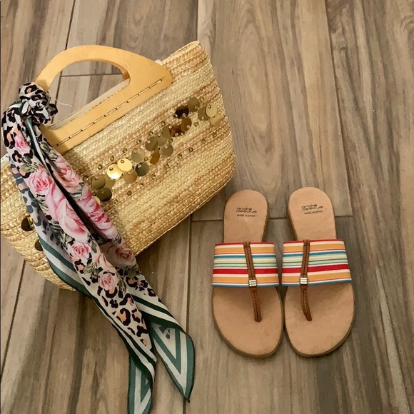 Andre Assous Shoes - Andre Assous Níce elastic multicolored sandal